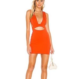 SUPERDOWN DAWN BODYCON DRESS IN CITRUS